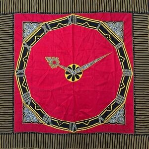 Must de CARTIER Paris 100% Silk Scarf Authentic Vintage